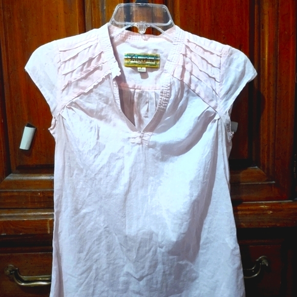 Vintage 2007 Libertine Cotton Blouse, Pleated Rose Logo, Exquisite Details! - Picture 2 of 11